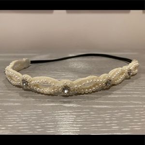 Pearl and diamond headband